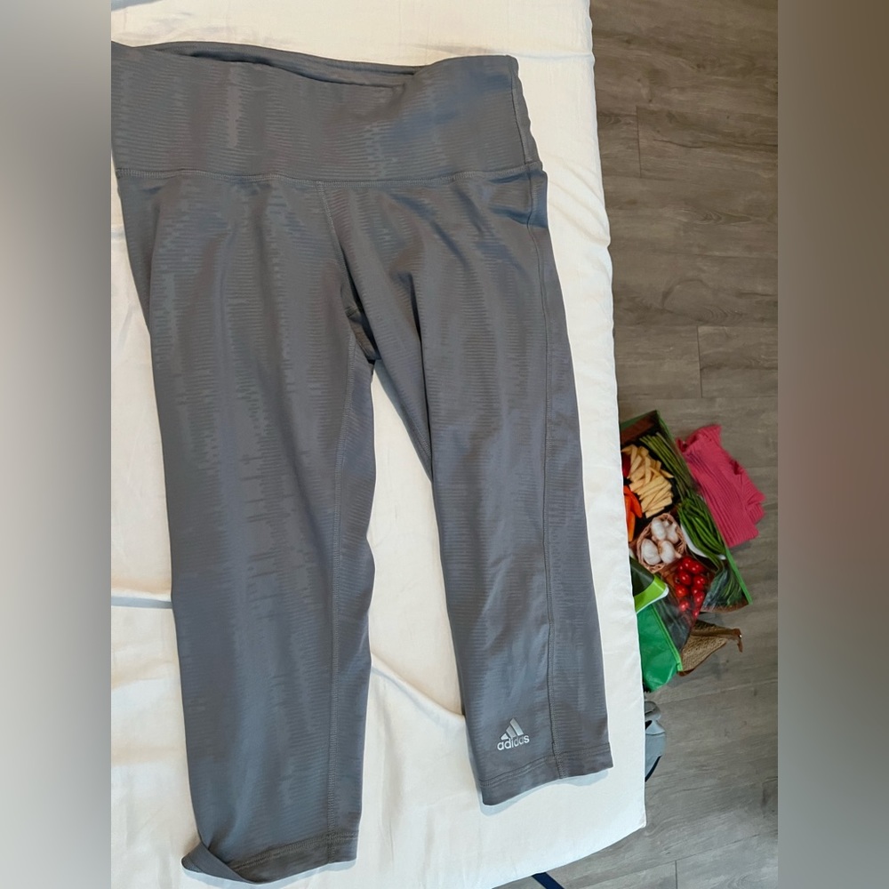 Adidas Cropped Leggings Grey